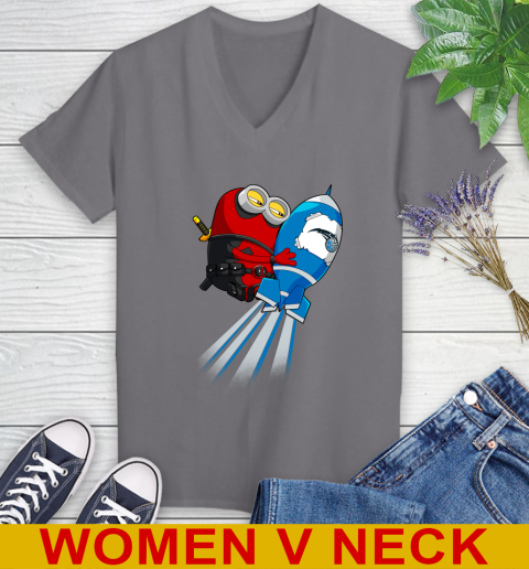 NBA Basketball Orlando Magic Deadpool Minion Marvel Shirt Women's V-Neck T-Shirt 11