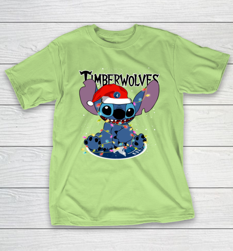 Minnesota Timberwolves NBA noel stitch Basketball Christmas T-Shirt 6