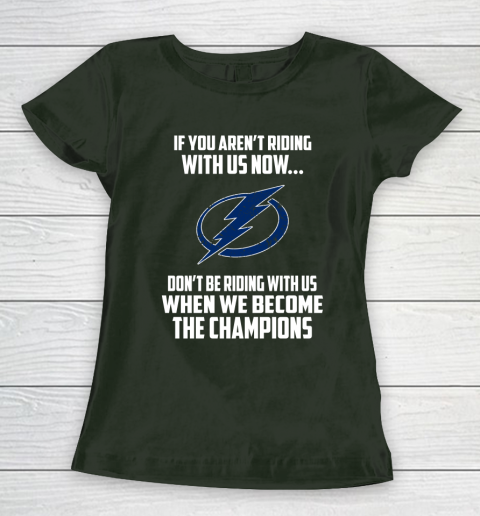 NHL Tampa Bay Lightning Hockey We Become The Champions Women's T-Shirt 4