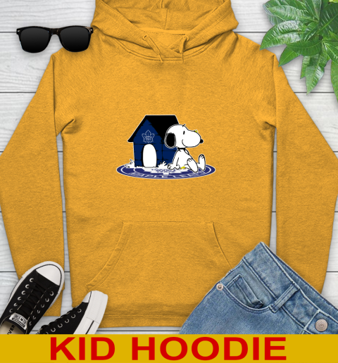 NHL Hockey Toronto Maple Leafs Snoopy The Peanuts Movie Shirt Youth Hoodie 3