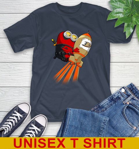 NHL Hockey Anaheim Ducks Deadpool Minion Marvel Shirt T-Shirt 3