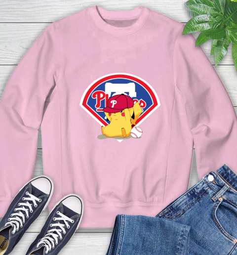 MLB Pikachu Baseball Sports Philadelphia Phillies Sweatshirt 9