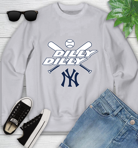MLB New York Yankees Dilly Dilly Baseball Sports Youth Sweatshirt 4