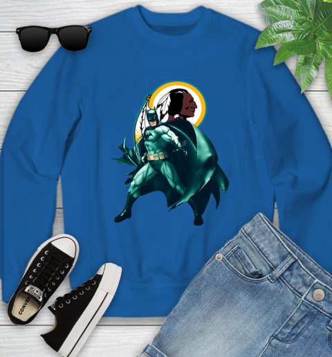 NFL Batman Football Sports Washington Redskins Youth Sweatshirt 8