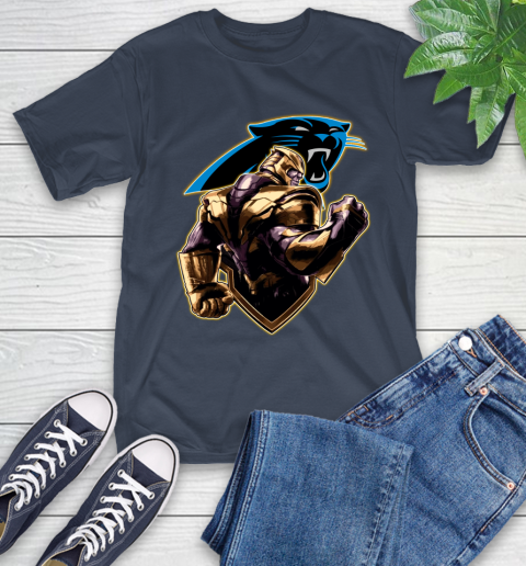 NFL Thanos Avengers Endgame Football Sports Carolina Panthers T-Shirt 4