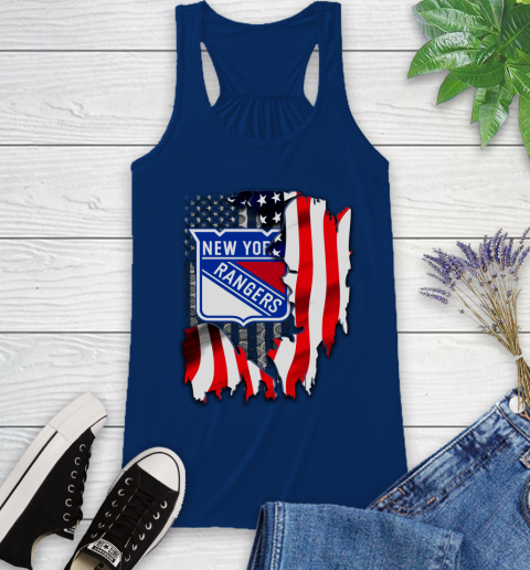 New York Rangers NHL Hockey American Flag Racerback Tank 8