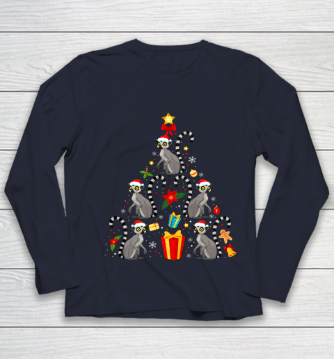 Lemur Christmas Ornament Tree Funny Gift Youth Long Sleeve 2