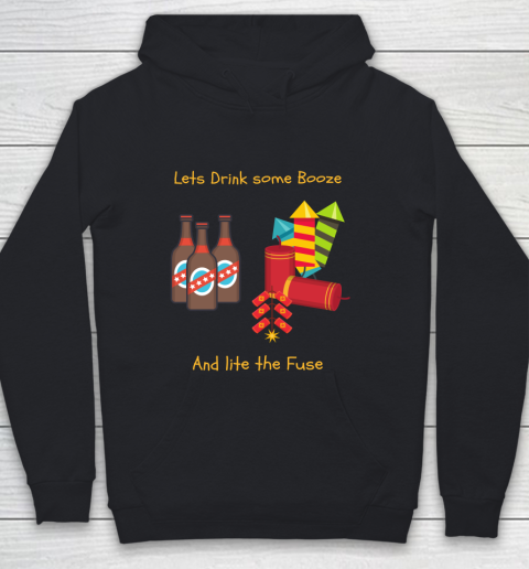 Beer Lover Funny Shirt Drink Some Booze And Light The Fuse Youth Hoodie