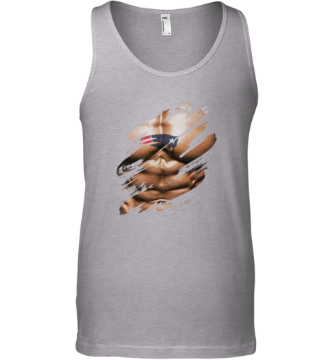 New England Patriots Men Tank Top Sleeveless Top V/Round Neck Tops Vest