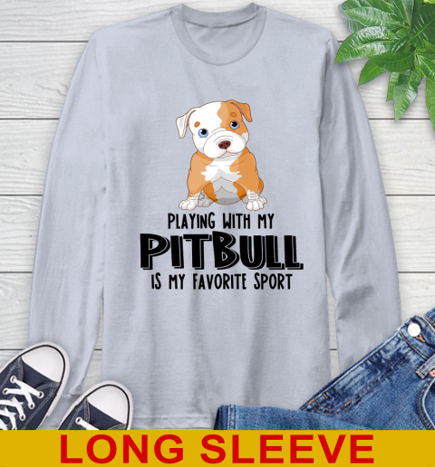 Playing with my pitbull is my favorite sport 50