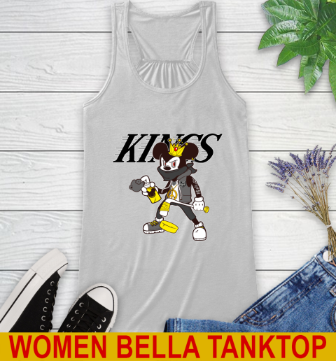Los Angeles Kings NHL Hockey Mickey Peace Sign Sports Racerback Tank