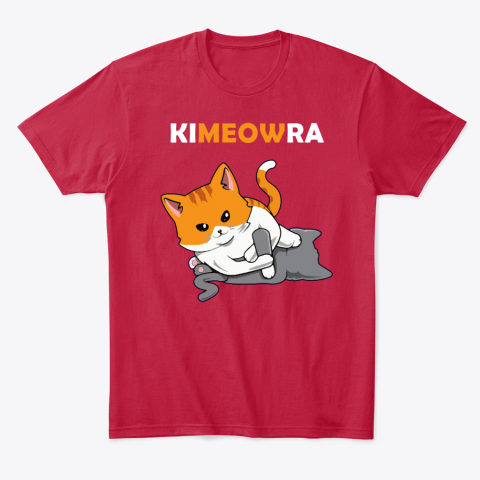 bkv6 jiu jitsu kimura kimeowra cats classic t shirt 2 front red