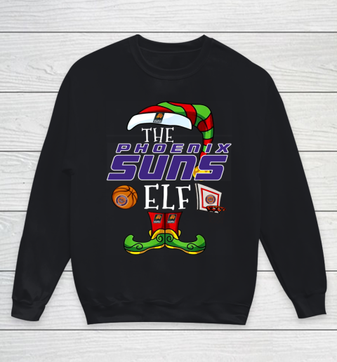 Phoenix Suns Christmas ELF Funny NBA Youth Sweatshirt