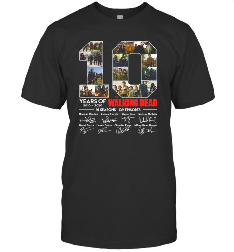 10 Years Of The Walking Dead Signature T-Shirt