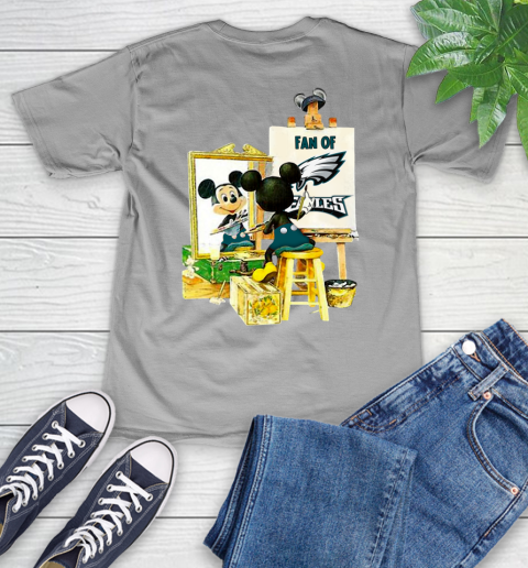 NFL Football Philadelphia Eagles Mickey Drawing Shirt 48