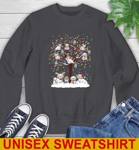 Maltese dog pet lover light christmas tree shirt 31