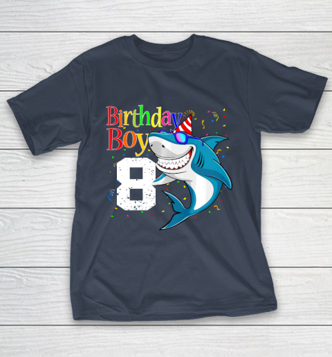 Kids 8th Birthday Boy Shark Shirts 8 Jaw Some Four Tees Boys 8 Years Old T-Shirt 3