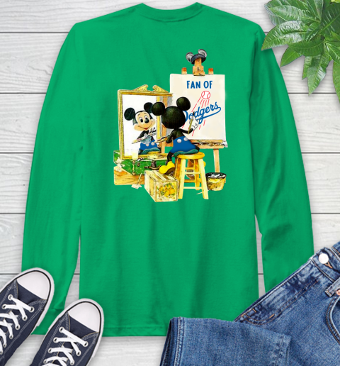 MLB Baseball Los Angeles Dodgers Mickey Drawing Shirt 62
