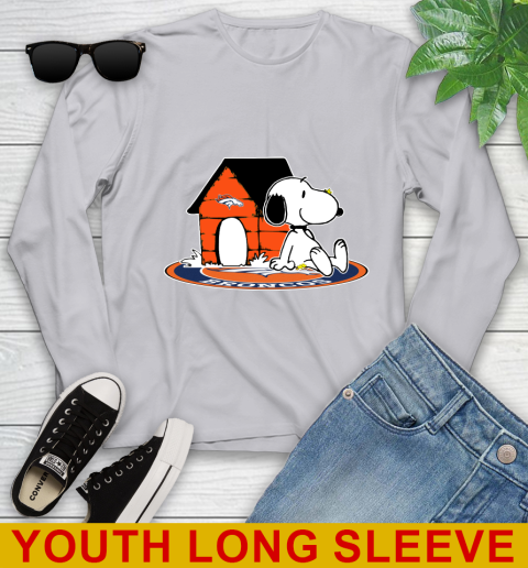 NFL Football Denver Broncos Snoopy The Peanuts Movie Shirt Youth Long Sleeve 6