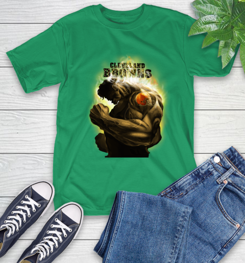 Cleveland Browns NFL Football Hulk Marvel Avengers Sports T-Shirt 7