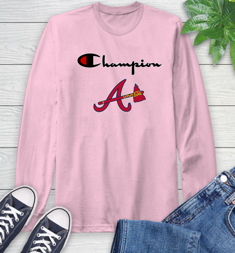 MLB Baseball Atlanta Braves Champion Shirt Long Sleeve T-Shirt 8