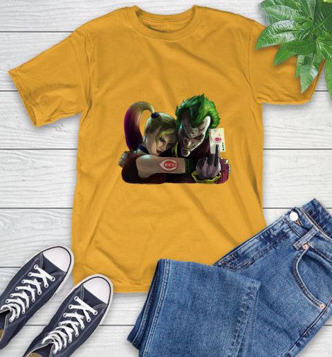 Cincinnati Reds MLB Baseball Joker Harley Quinn Suicide Squad T-Shirt 4 Cincinnati Reds MLB Baseball Joker Harley Quinn Suicide Squad T-Shirt - Image 4