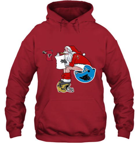 1y2r santa claus tampa bay buccaneers shit on other teams christmas hoodie 23 front red