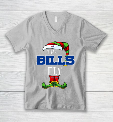 Buffalo Bills Christmas ELF Funny NFL V-Neck T-Shirt 3