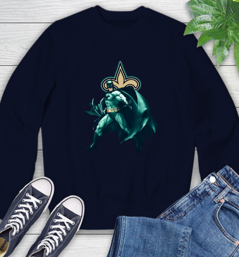 NFL Batman Football Sports New Orleans Saints Sweatshirt 3