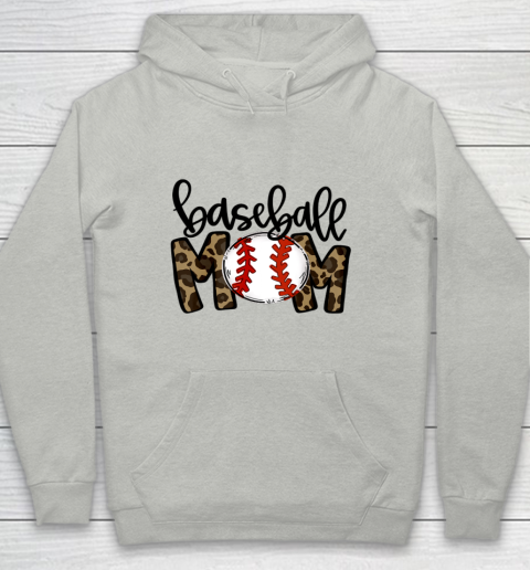 Baseball Mom Leopard Funny Softball Mom Shirt Mother s Day Youth Hoodie