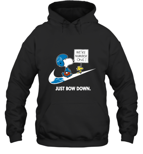 Detroit Lions Are Number One – Just Bow Down Snoopy Hoodie