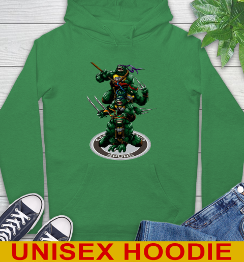 NBA Basketball San Antonio Spurs Teenage Mutant Ninja Turtles Shirt Hoodie 9 NBA Basketball San Antonio Spurs Teenage Mutant Ninja Turtles Shirt Hoodie - Image 9