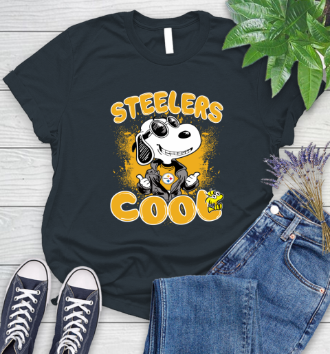 NFL Football Pittsburgh Steelers Cool Snoopy Shirt Women's T-Shirt 6