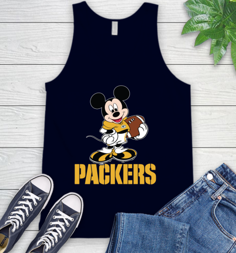 NFL Football Green Bay Packers Cheerful Mickey Mouse Shirt Tank Top 3