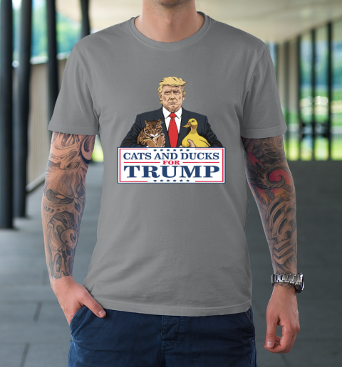 Cats And Ducks For Trump 2024 Kittens And Ducks For Trump T-Shirt 3