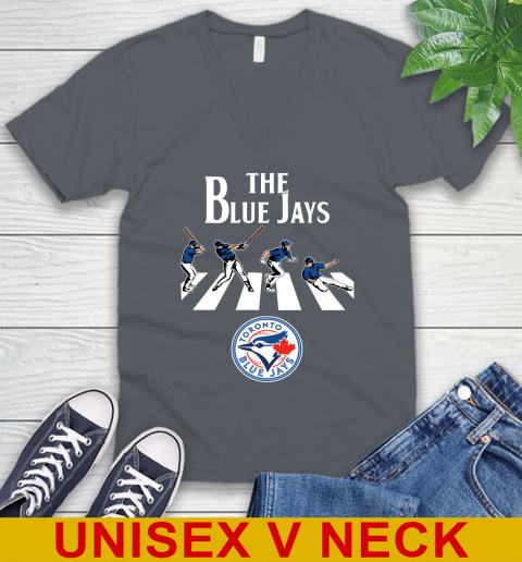MLB Baseball Toronto Blue Jays The Beatles Rock Band Shirt V-Neck T-Shirt 4