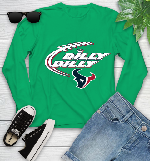 NFL Houston Texans Dilly Dilly Football Sports Youth Long Sleeve 6