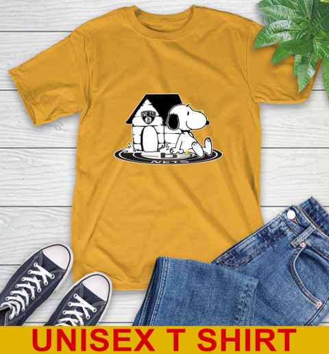 NBA Basketball Brooklyn Nets Snoopy The Peanuts Movie Shirt T-Shirt 3