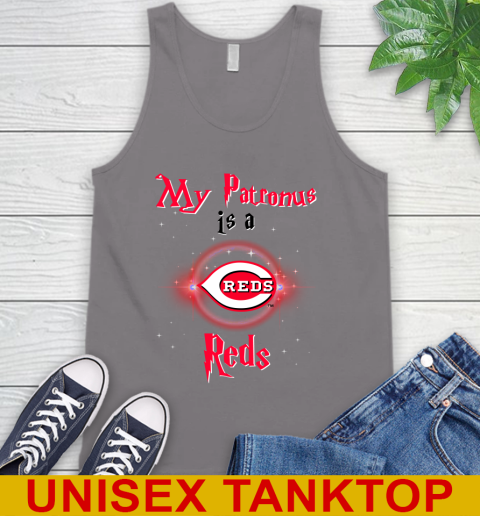MLB Baseball Harry Potter My Patronus Is A Cincinnati Reds Tank Top 6