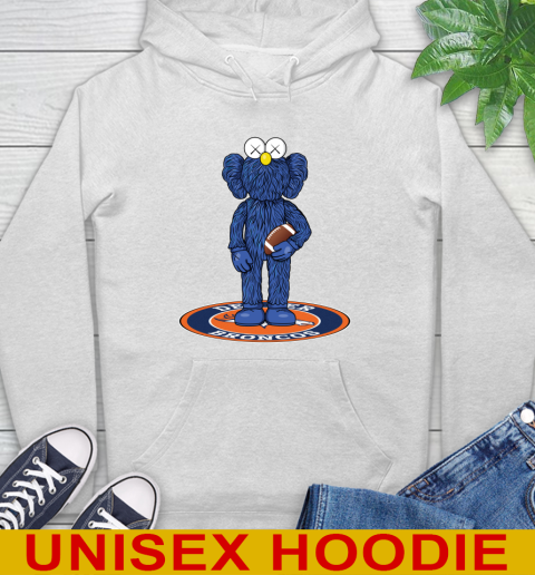 NFL Football Denver Broncos Kaws Bff Blue Figure Shirt Hoodie