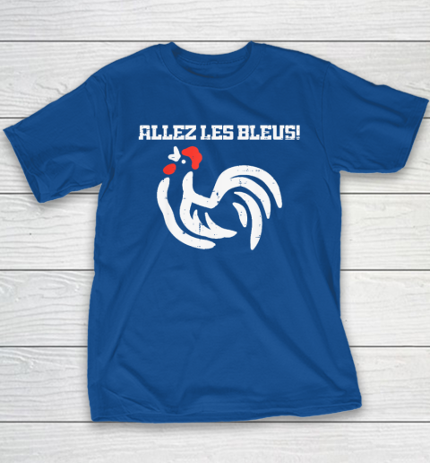 France Allez Les Bleus French Rooster Soccer Youth T-Shirt 6