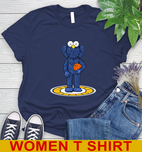 NBA Basketball Indiana Pacers Kaws Bff Blue Figure Shirt Women's T-Shirt 12