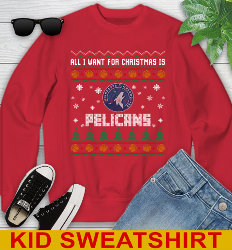 NBA Basketball All I Want For Christmas Is New Orleans Pelicans 115