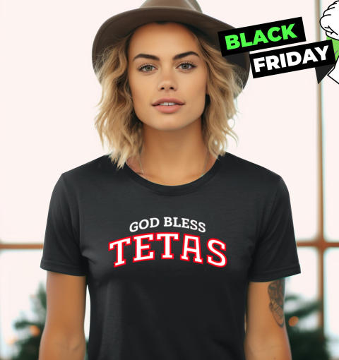 Texas Rangers God Bless Tetas Women's T-Shirt