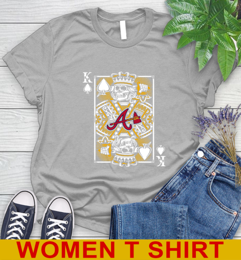 Atlanta Braves MLB Baseball The King Of Spades Death Cards Shirt Women's T-Shirt 5