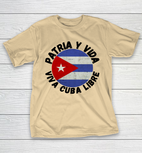 Patria Y Vida Viva Cuba Libre SOS CUba Free Cuba T-Shirt 5
