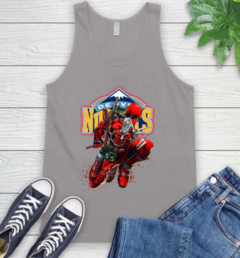 NBA Deadpool Marvel Comics Sports Basketball Denver Nuggets Tank Top 4