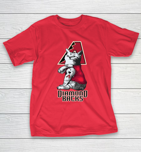MLB Baseball My Cat Loves Arizona Diamondbacks T-Shirt 9