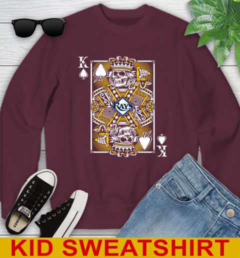 Tampa Bay Rays MLB Baseball The King Of Spades Death Cards Shirt Youth Sweatshirt 4