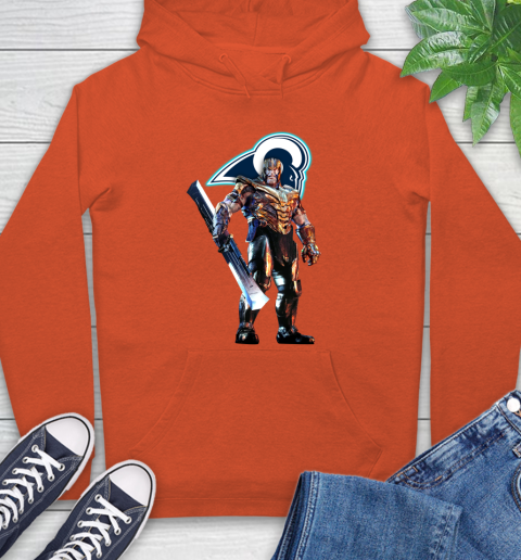 NFL Thanos Gauntlet Avengers Endgame Football Los Angeles Rams Hoodie 5